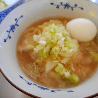 ささみとキャベツの塩ラーメン